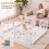 Clear Plastic Dog Playpen with Locking Door, 8 Panels 3
