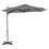 290 cm Grey Cantilever Parasol with Stand & 360 Rotation 8