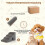 4-Step Grey Pet Stairs, 43 cm High, Washable Cover 8