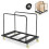 Heavy Duty Folding Table Cart with Lockable Wheels 1