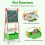 Adjustable Kids Art Easel with Magnetic Chalkboard & Whiteboard 1