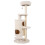 150 cm White Cat Tree with 6 Levels and 2 Caves 1