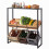 Metal Beverage Crate Rack, 3-Tier Adjustable Storage 1