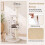 150 cm White Cat Tree with 6 Levels and 2 Caves 7