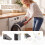 4-Step Grey Pet Stairs, 43 cm High, Washable Cover 2