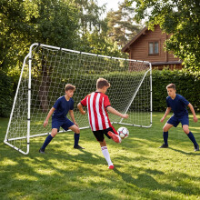 Children's Metal Football Goal 367x181 cm with PE Net