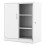 White Metal Filing Cabinet, Lockable, Adjustable Shelves 5
