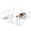Clear Plastic Dog Playpen with Locking Door, 8 Panels 5