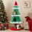 Christmas Cat Tree with Snow Decorations, 130cm Tall 4