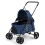 Pet Stroller for Small Dogs, Foldable with Canopy, Navy 5