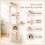 Tall Modern Cat Tree with Condo, Perch & Sisal Posts - Beige 8