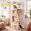 168 cm Multi-Level Cat Tower with Hammock and Condo 7