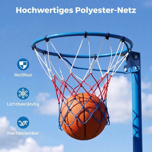 Adjustable Basketball Hoop with Fillable Base, 105-255 cm 2