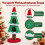 Christmas Cat Tree with Snow Decorations, 130cm Tall 5