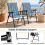Set of 2 Folding Beach Chairs, High Backrest, 150 kg Capacity 6