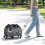 Rolling Pet Carrier with Wheels, Telescopic Handle, Mesh Windows 8
