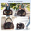 Rolling Pet Carrier with Wheels & Telescopic Handle, Red 6