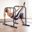 Adjustable Dip Bar Station, 660 lbs Capacity, Black Metal 4