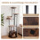 72-Inch Multi-Level Cat Condo with Top Perch, Rustic Brown 4