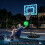Pool Basketball Hoop with LED Lights, Adjustable Rim, Black 3