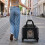 Foldable Airline-Approved Pet Carrier with Wheels, Black 4