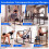 Adjustable Dip Bar Station, 660 LBS Capacity, Black Metal 4