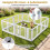 Clear Plastic Dog Playpen with Locking Door, 8 Panels 7