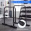 Adjustable Dip Bar Station, 660 lbs Capacity, Black Metal 5