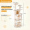 168 cm Multi-Level Cat Tower with Hammock and Condo 8