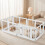 Clear Plastic Dog Playpen with Secure Locking Door, 6 Panels 5