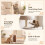 170cm Beige Cat Tree with Scratching Post & Cave 3