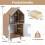 Cat Litter Box Enclosure with Shelf and Double Doors 3