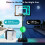 Pool Basketball Hoop with LED Lights, Adjustable Rim, Black 5