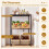 3-Tier Metal Drink Crate Rack with Shelf and Hooks 3