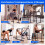 Adjustable Dip Bar Station, 660 lbs Capacity, Black Metal 6