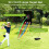 Golf Practice Hitting Net with Dual Side Barriers, Black 2