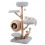 5-Tier Gray Wooden Cat Tree with Plush Perches & Jute Posts 7