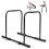 Adjustable Dip Bar Station, 660 LBS Capacity, Black Metal 7