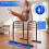 Adjustable Dip Bar Station, 660 lbs Capacity, Black Metal 7