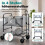 Foldable Dog Bath Cart with Adjustable Height & Wheels 5