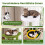 Indoor Cat Tree Tower with Perches and Hammock - Green 4