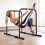 Adjustable Dip Bar Station, 660 LBS Capacity, Black Metal 8