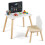 Kids Weaning Table and Chair Set with Chalkboard 8