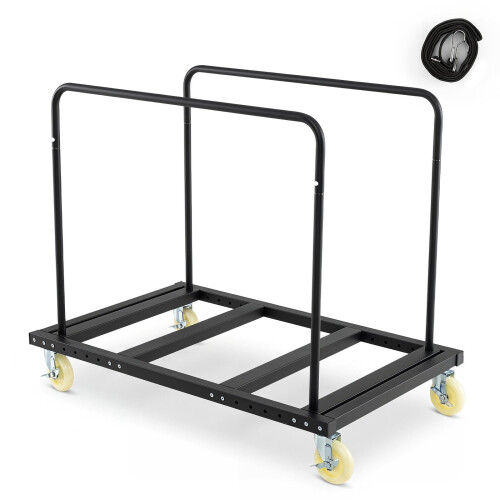 Heavy Duty Folding Table Cart with Lockable Wheels 1