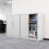White Metal Filing Cabinet, Lockable, Adjustable Shelves 2