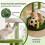 Indoor Cat Tree Tower with Perches and Hammock - Green 5