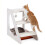 Pet Stairs with Bed, 3 Steps, Foam Padded, 54x33x48 cm 2