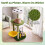 Indoor Cat Tree Tower with Perches and Hammock - Green 6