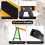 Folding Saw Horses, 2 Pack, Adjustable Heights, Yellow 4
