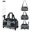 Rolling Pet Carrier with Wheels, Telescopic Handle, Mesh Windows 3